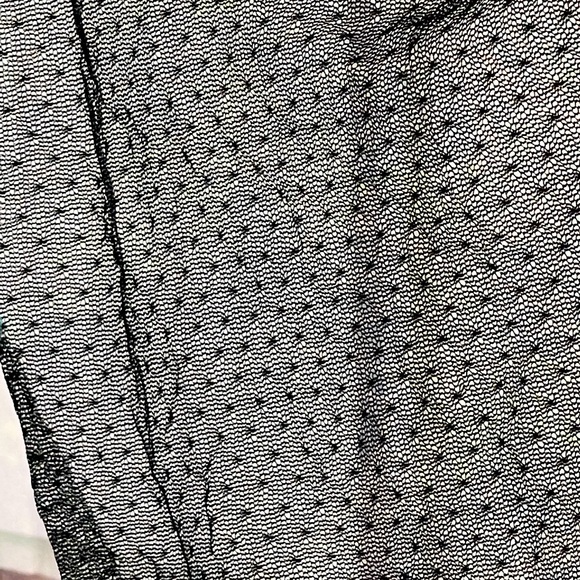 scarf raw hem LACE mesh sheer vintage - Picture 5 of 5